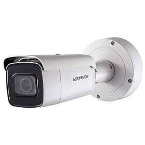 Bala IP 2 Megapixel / 50 mts IR EXIR / Exterior IP67 / WDR / PoE+ / Entradas de Alarma y Audio / Lente Mot. 2.8 a 12 mm