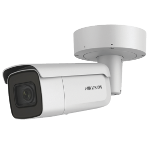 Bala IP 6 Megapixel / 50 mts IR EXIR / Exterior IP67 / WDR / PoE+ / Entradas de Alarma y Audio / Lente Mot. 2.8 a 12 mm